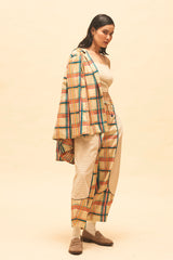 Sand Checked Jacket