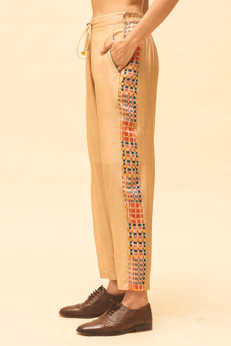 Sand Panelled Pants