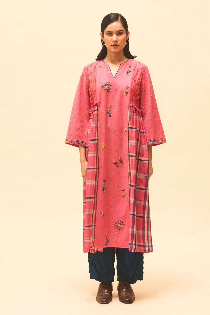 Fuchsia Gathered Tunic