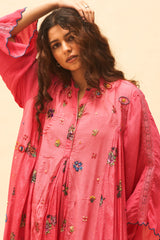 Fuchsia Flared Tunic