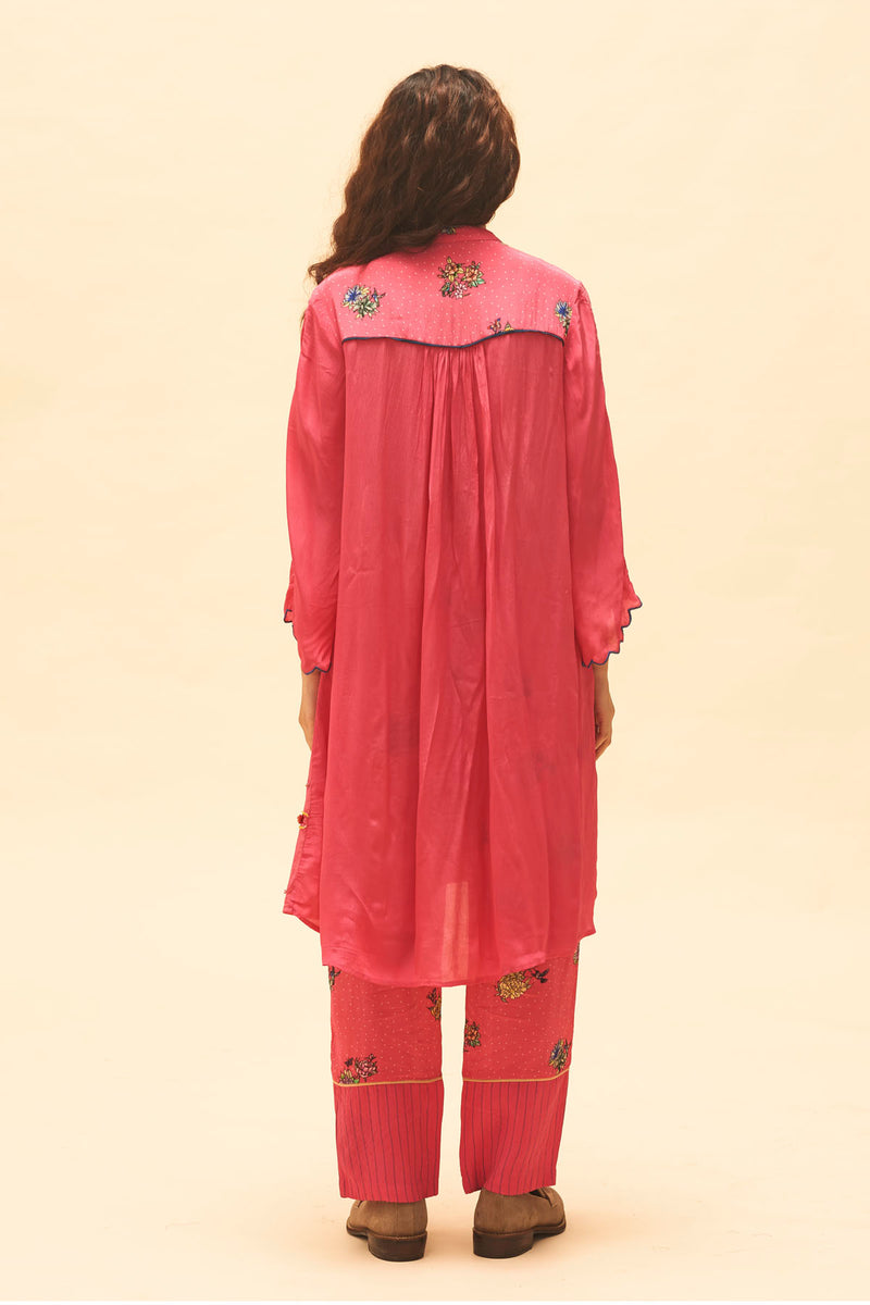 Fuchsia Flared Tunic