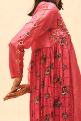 Fuchsia Gathered Kurta