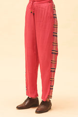 Fuchsia Panelled Pants