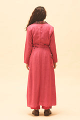 Fuchsia Reversible Long Jacket