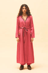 Fuchsia Reversible Long Jacket