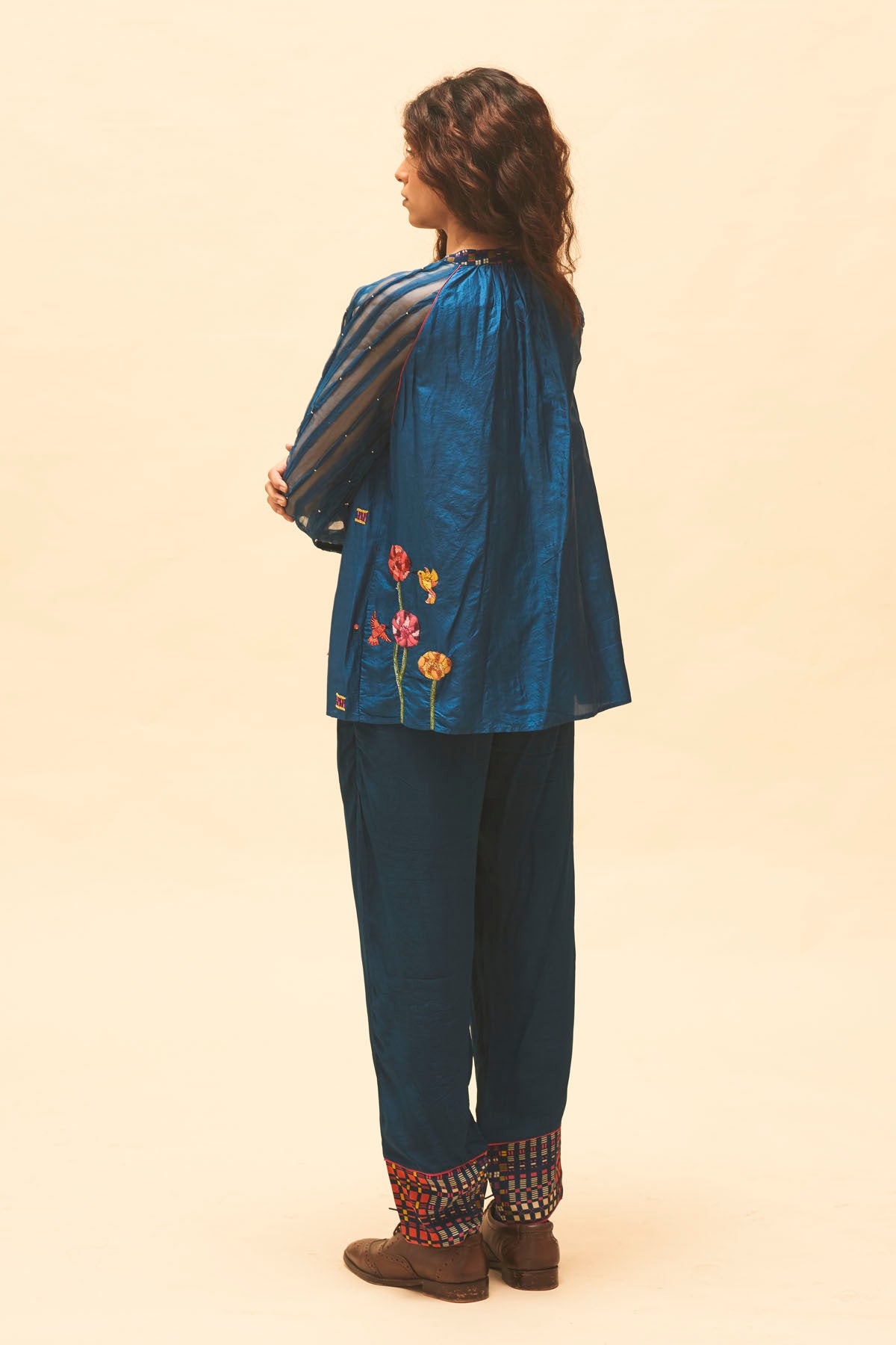 Indigo Floral Shirt