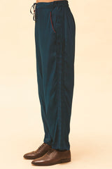 Indigo Panelled Pants