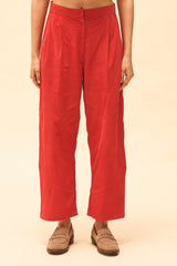 Crimson Straight Pants