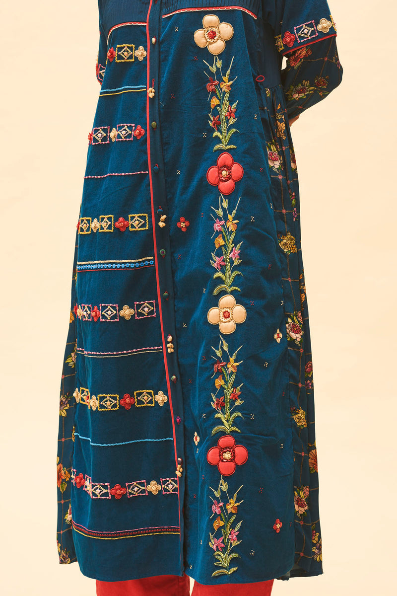 Indigo Applique Kurta