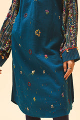 Indigo Embroidered Tunic