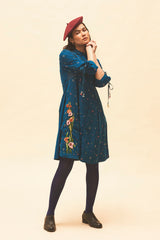 Indigo Applique Dress