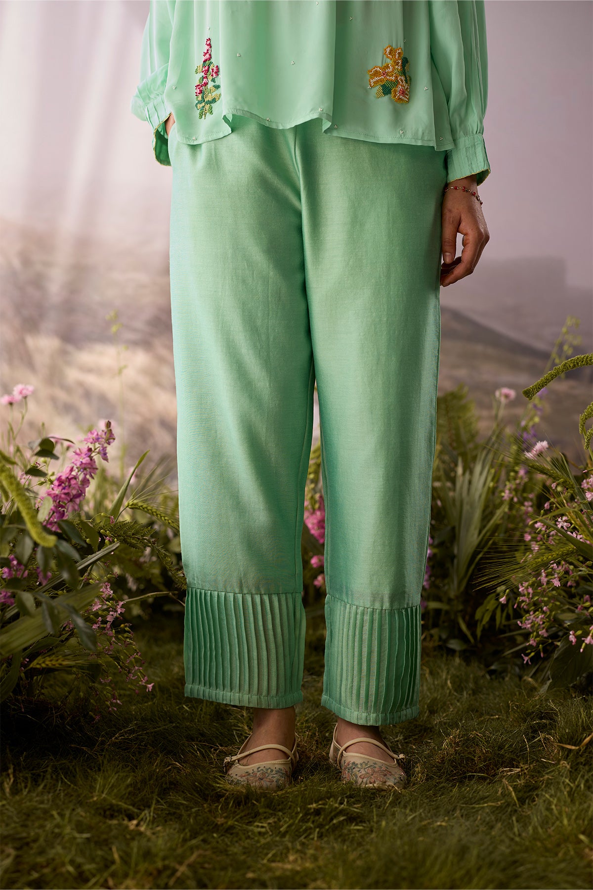 Seaglass Cuffed Pants