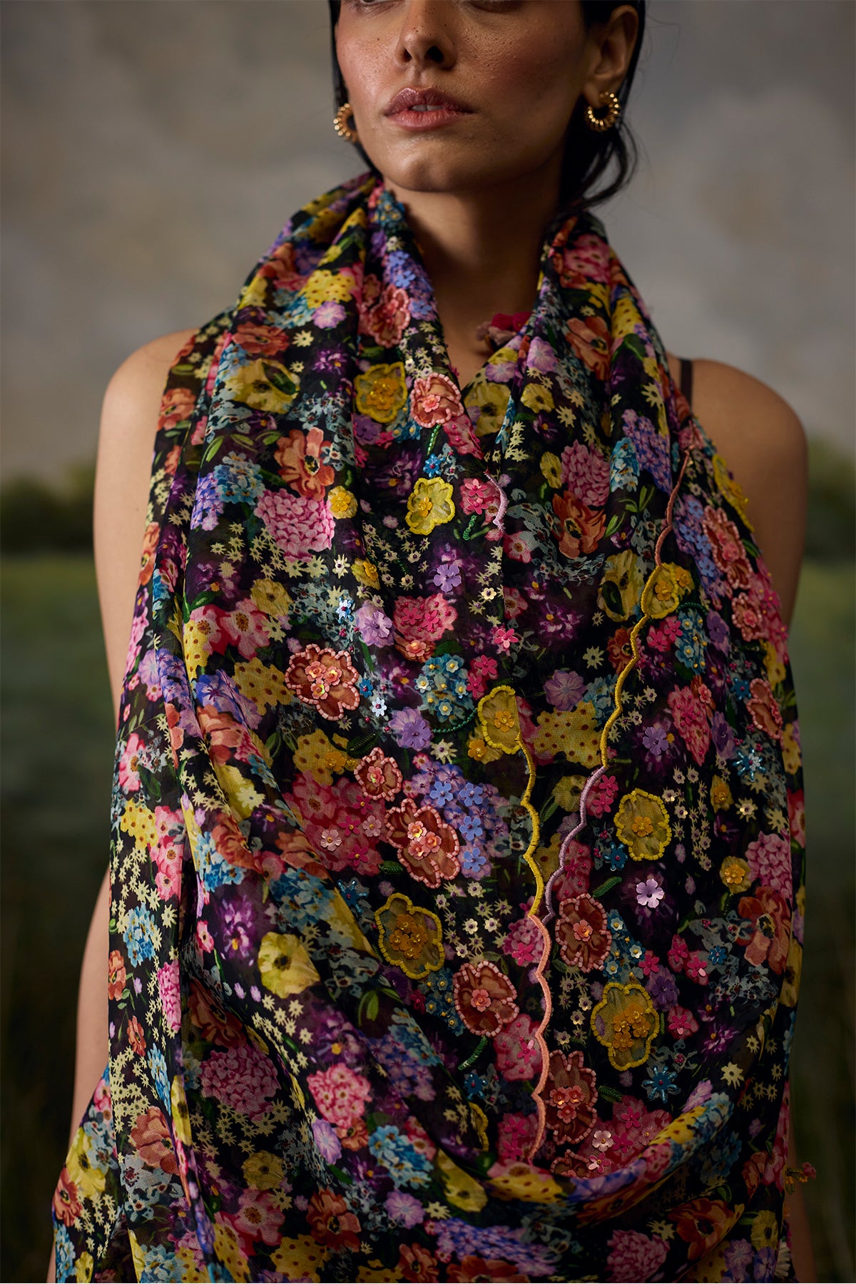 Onyx Printed Saree