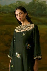 Forest green kurta