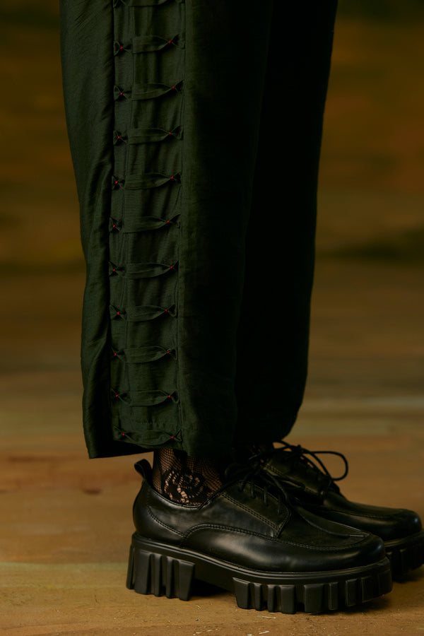 Forest Green Straight Pants