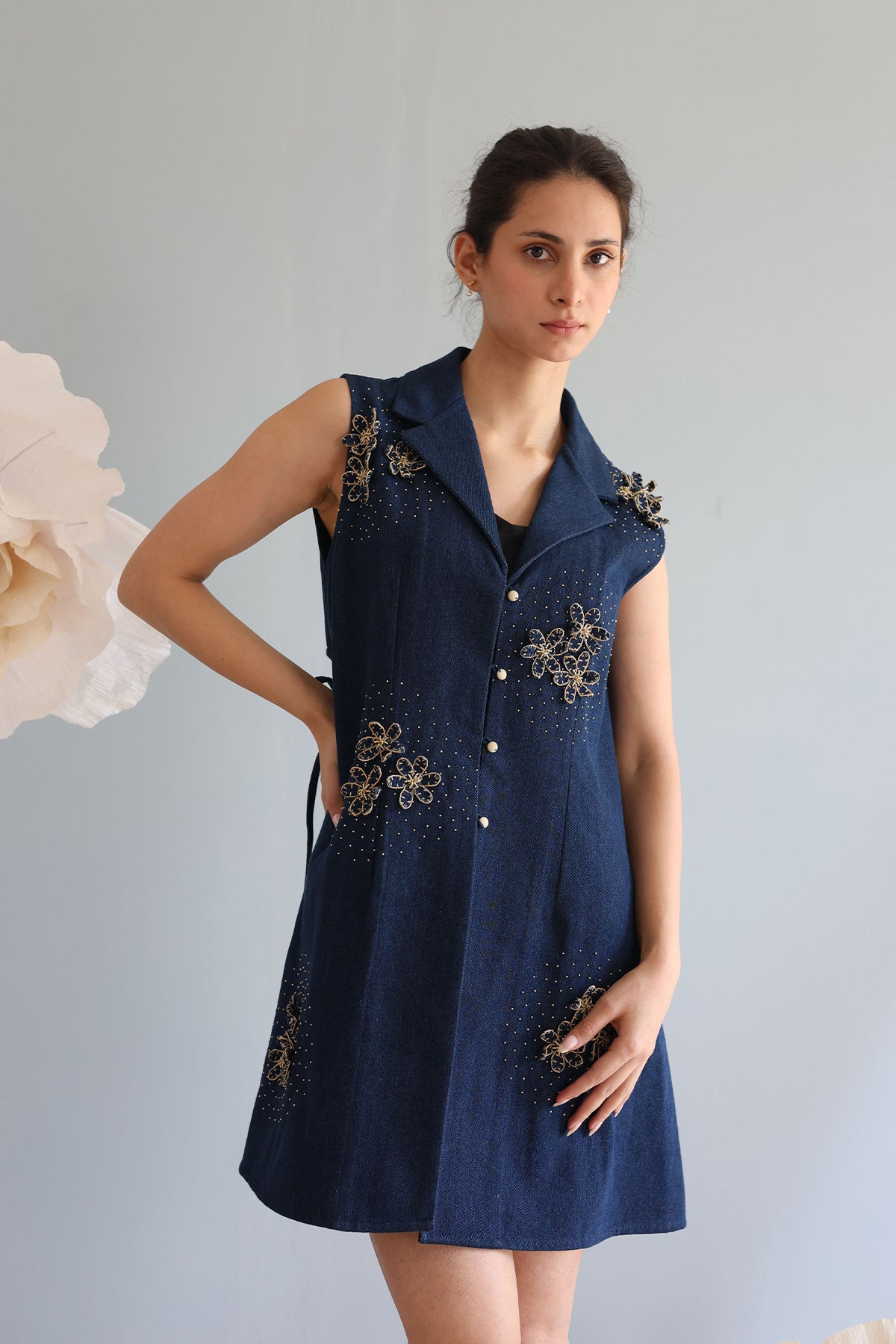 Midnight Blue Jacket Dress
