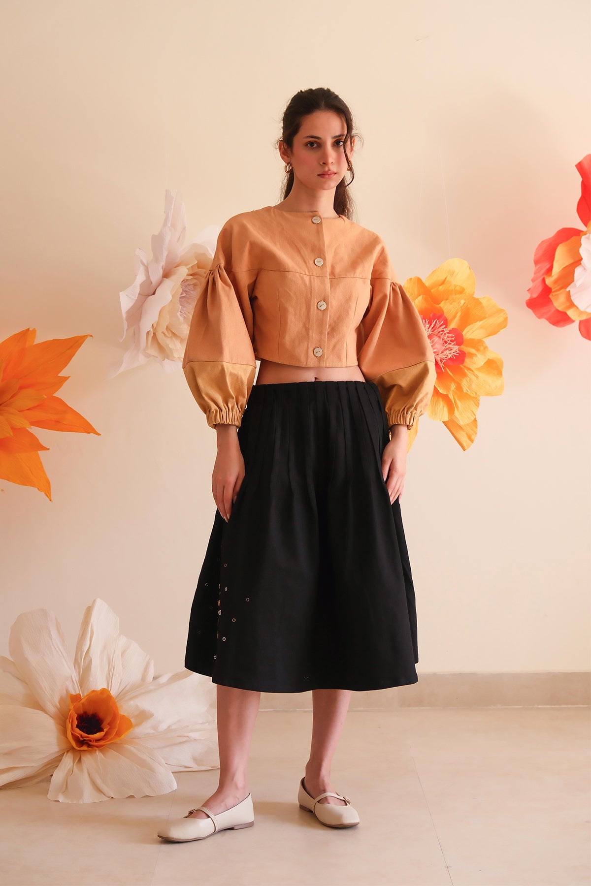 Coal Rivet Skirt