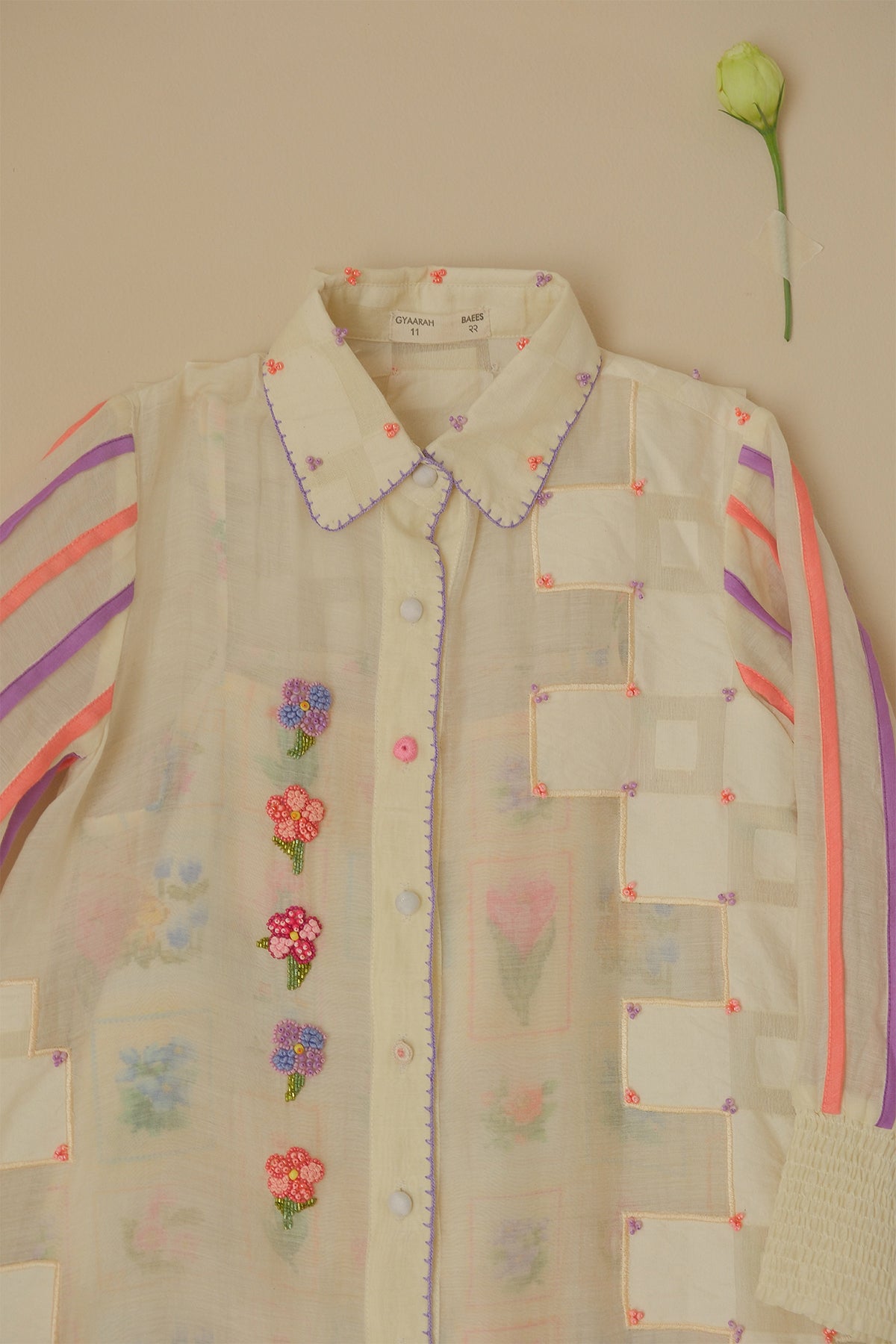 Kids Moonlight Beaded Shirt Dress
