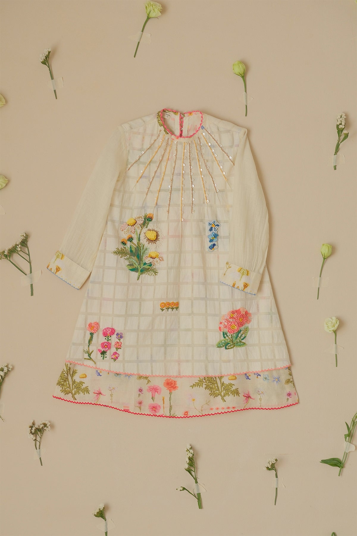 Kids Moonlight Checkered Dress