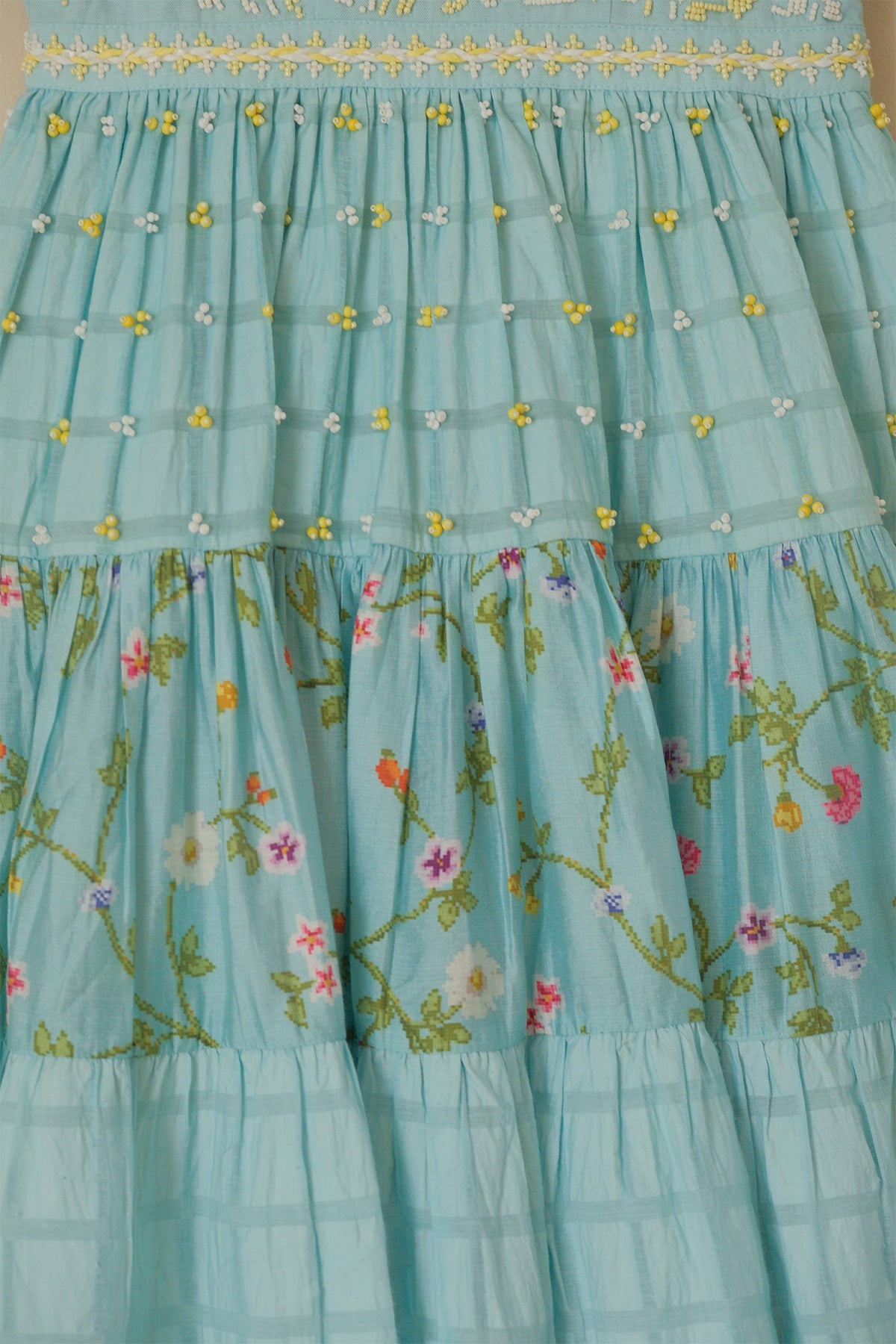 Kids Azure Tiered Dress