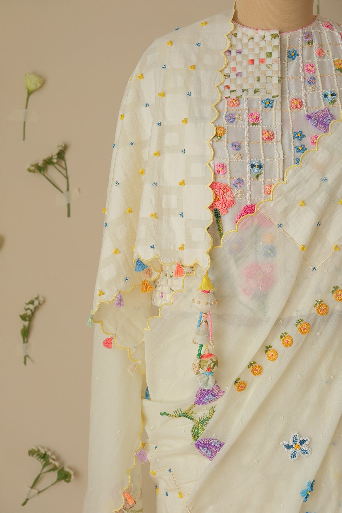 Moonlight Floral Saree