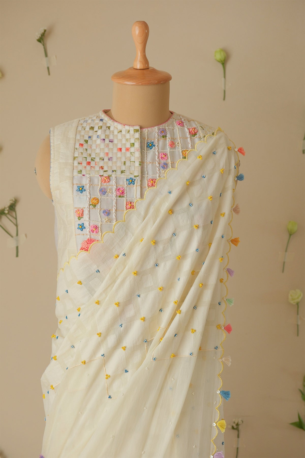 Moonlight Floral Saree