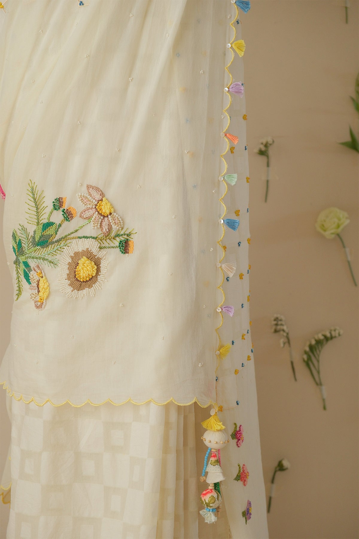 Moonlight Floral Saree