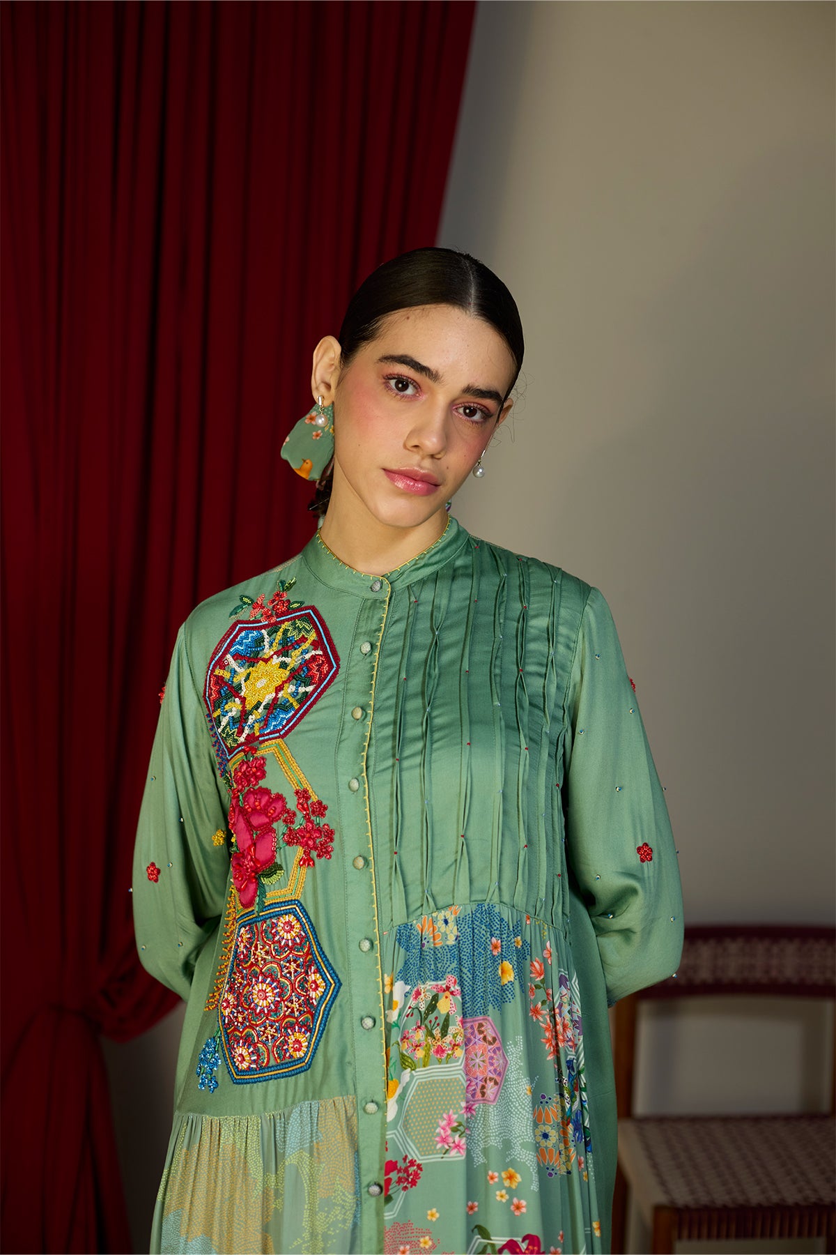 Verdant Green Shirt Dress