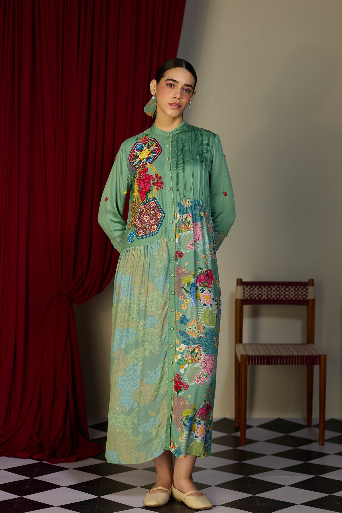 Verdant Green Shirt Dress