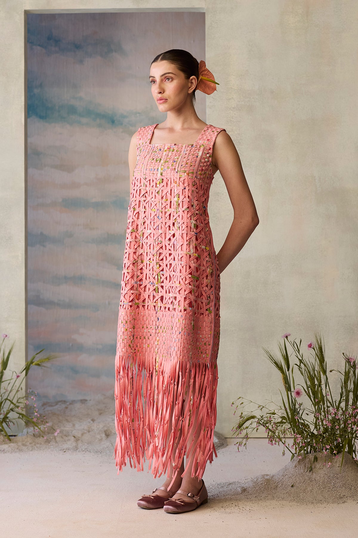 Rose Smocked Dress