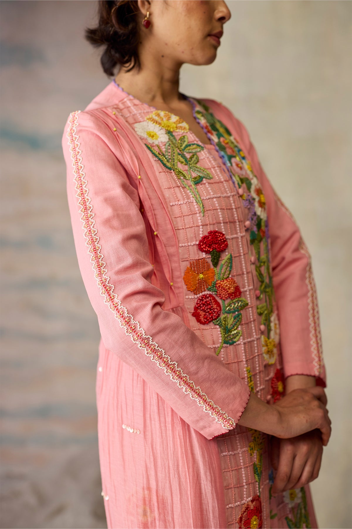 Rose beaded Tunic