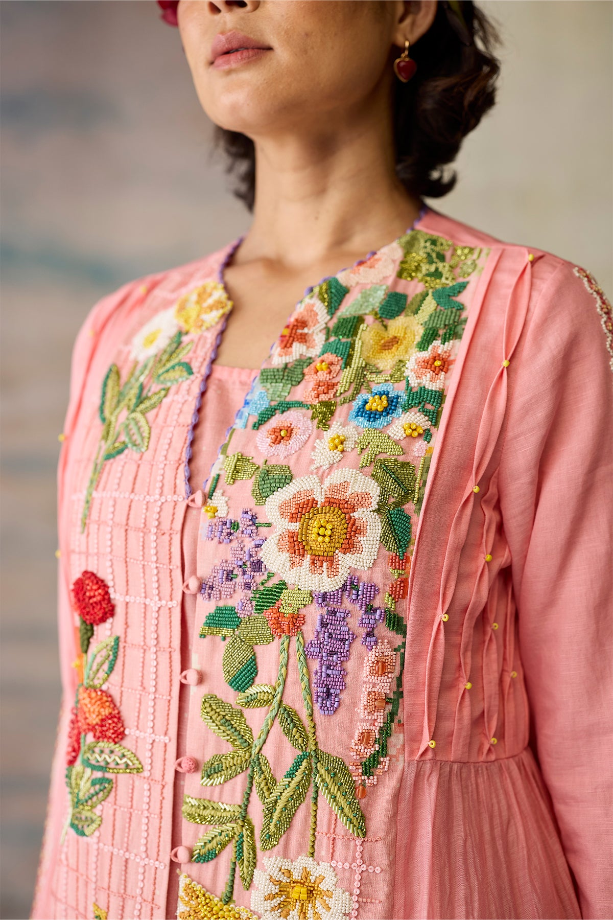Rose beaded Tunic