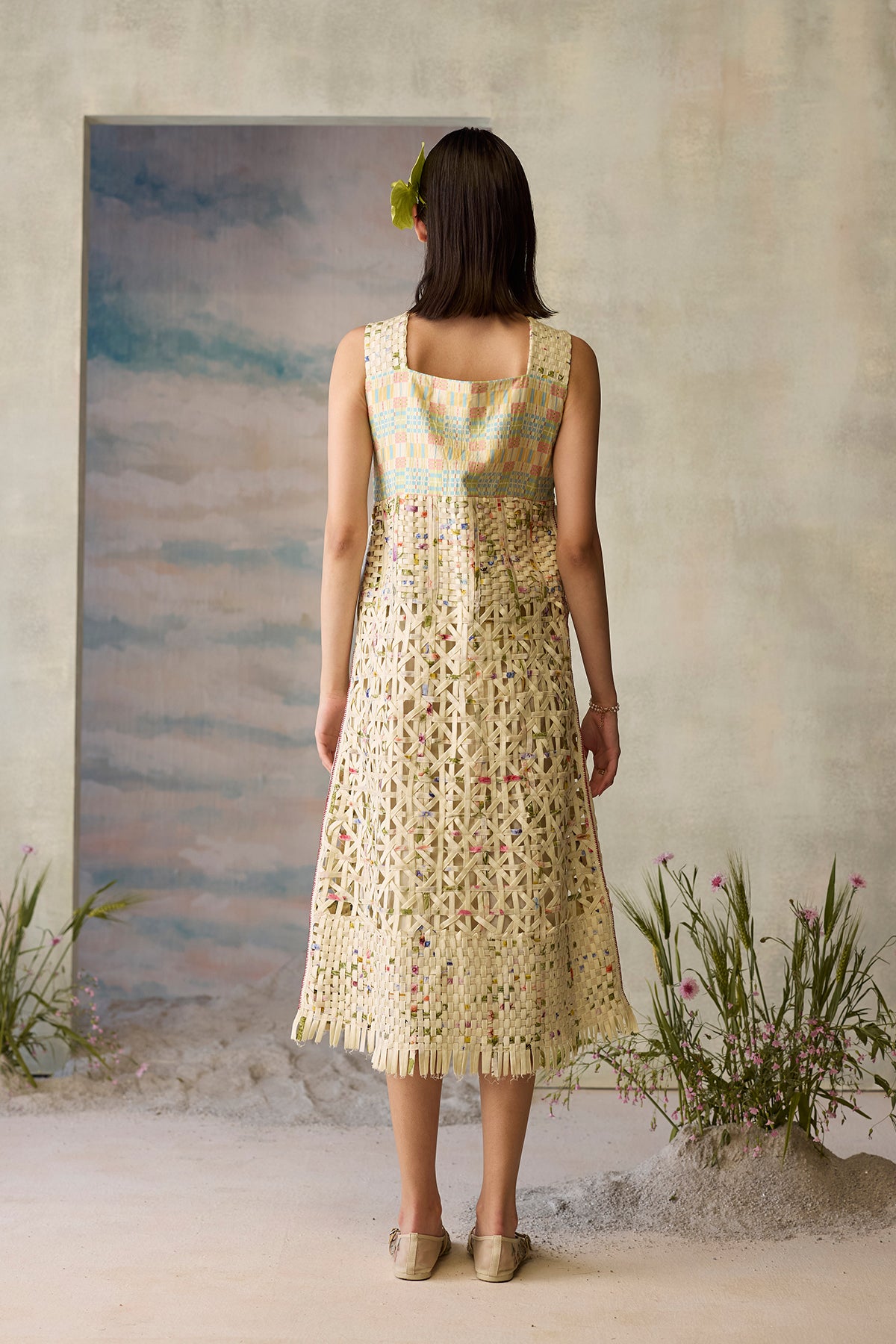Moonlight Beaded Smocked Dress