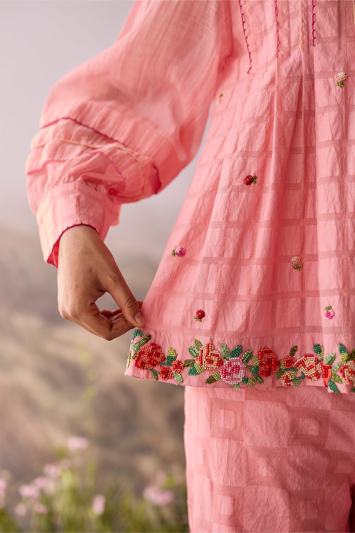 Rose Checkered Shirt
