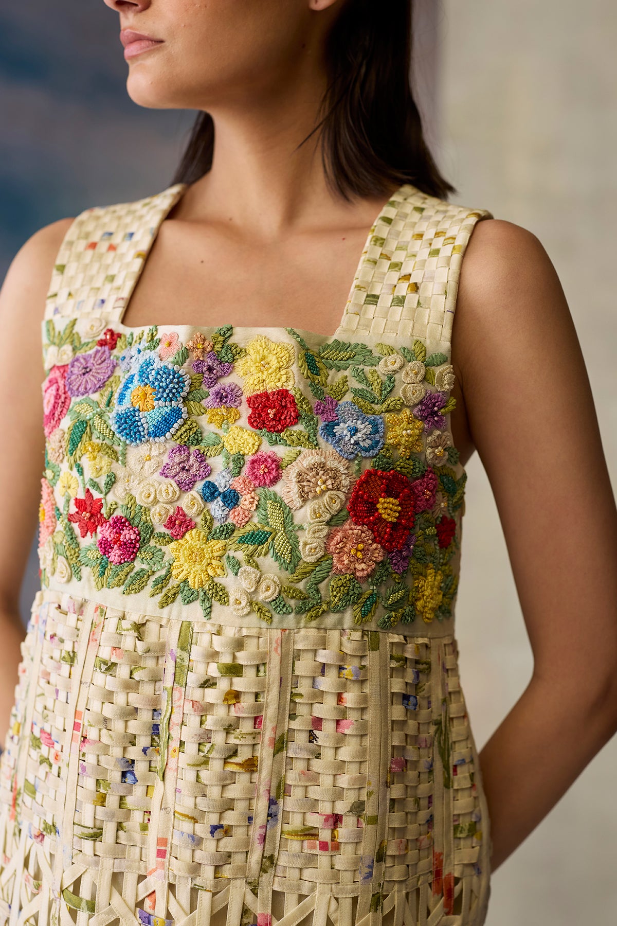 Moonlight Beaded Smocked Dress