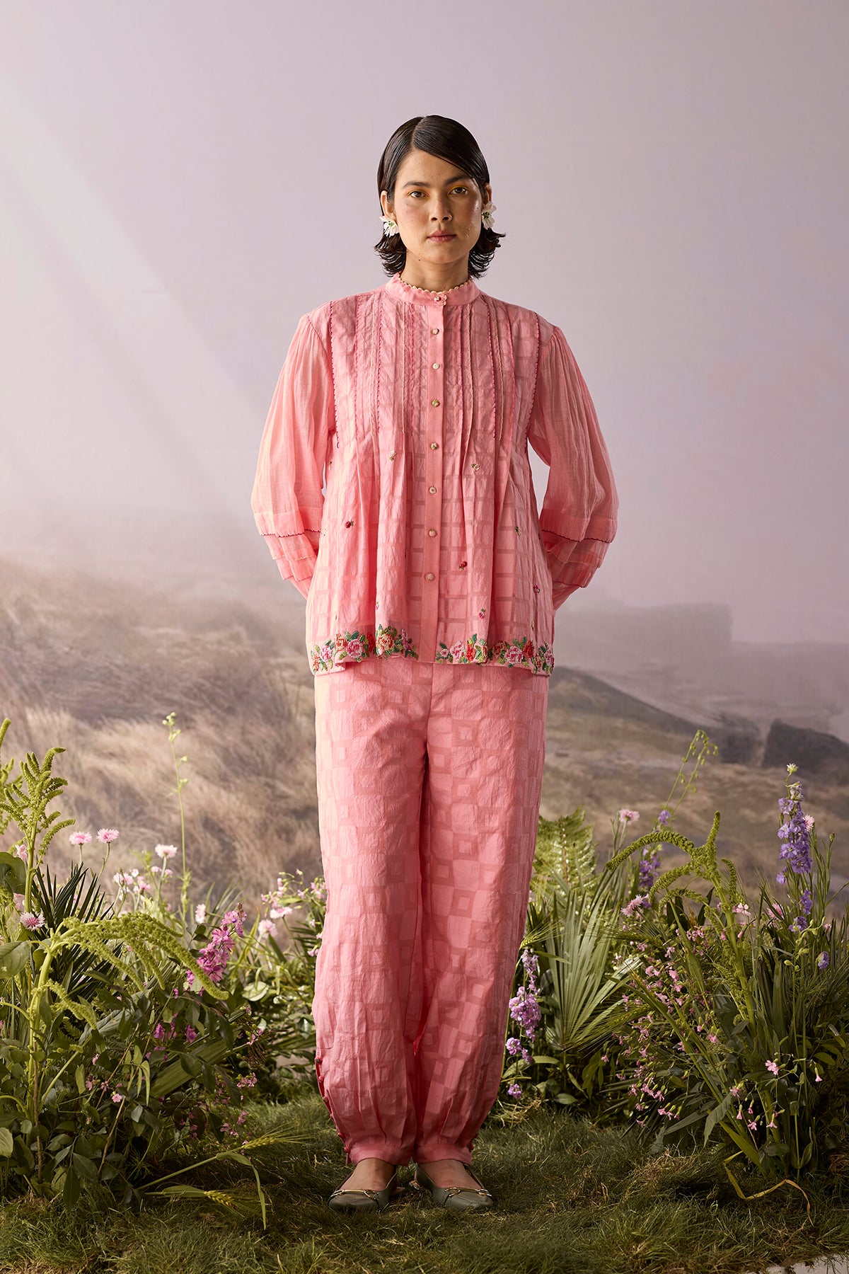 Rose Checkered Shirt