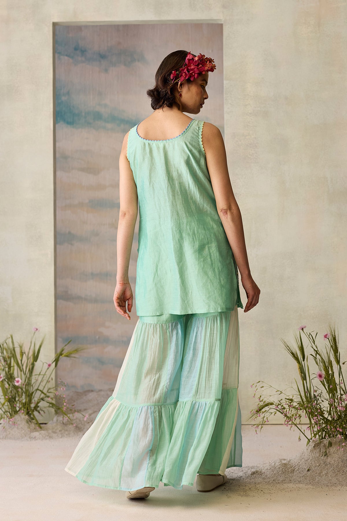 Seaglass Floral Kurta