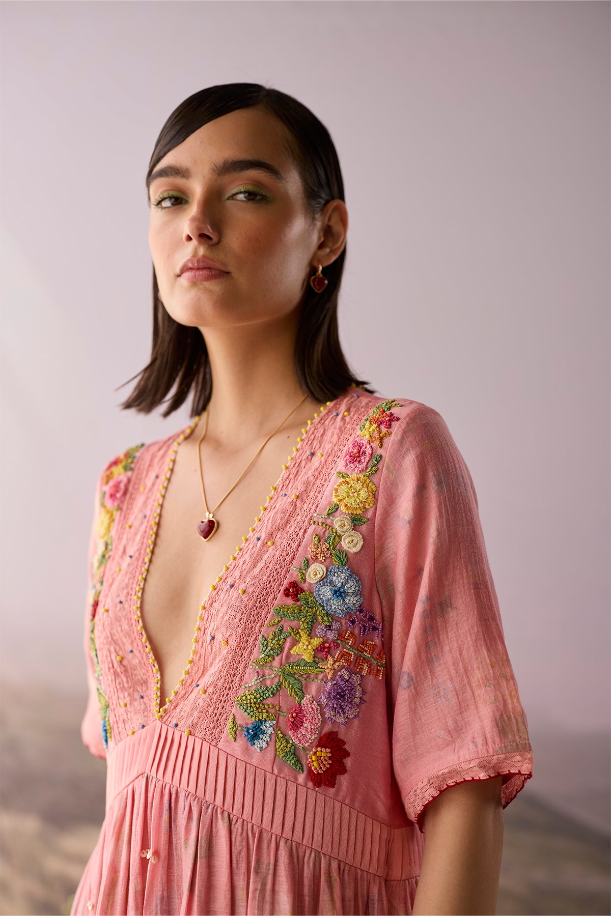 Rose Floral Maxi Dress