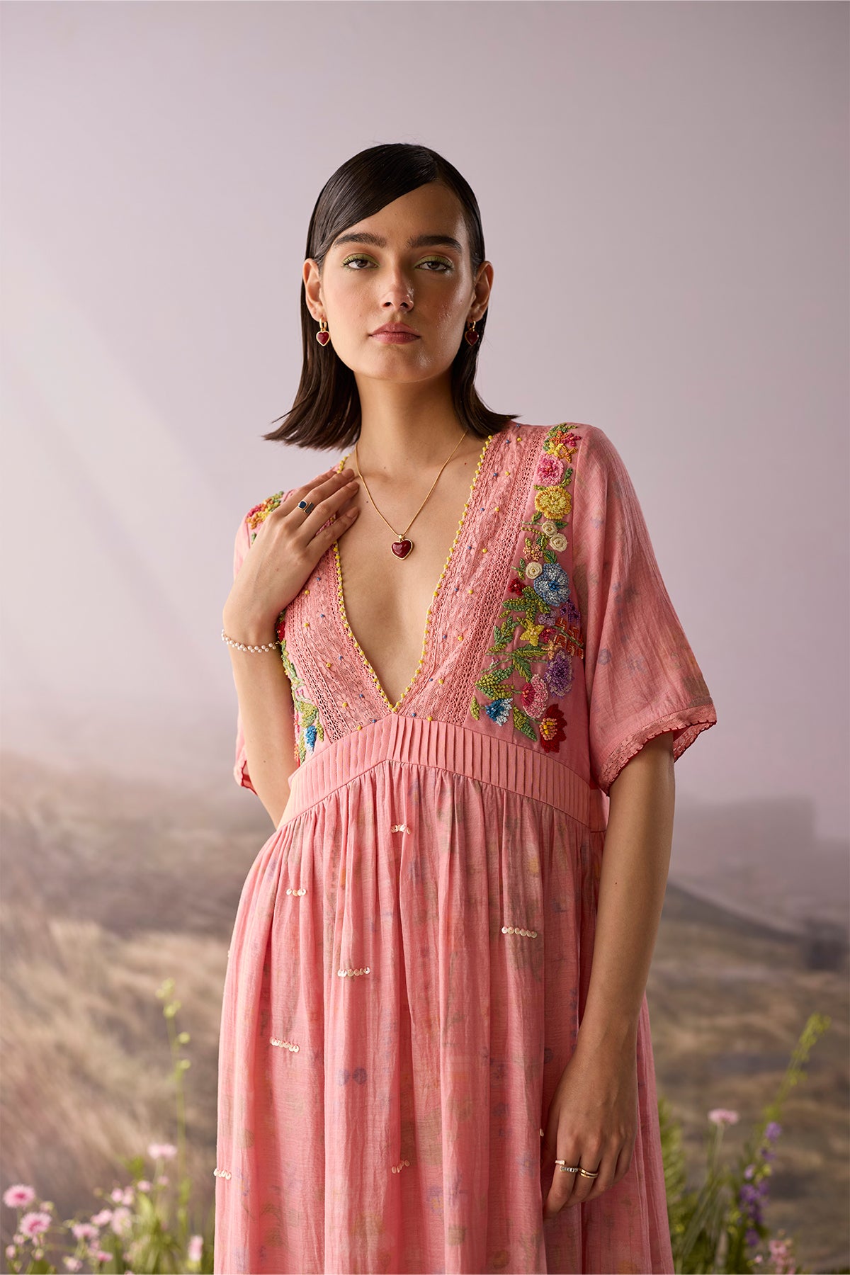 Rose Floral Maxi Dress