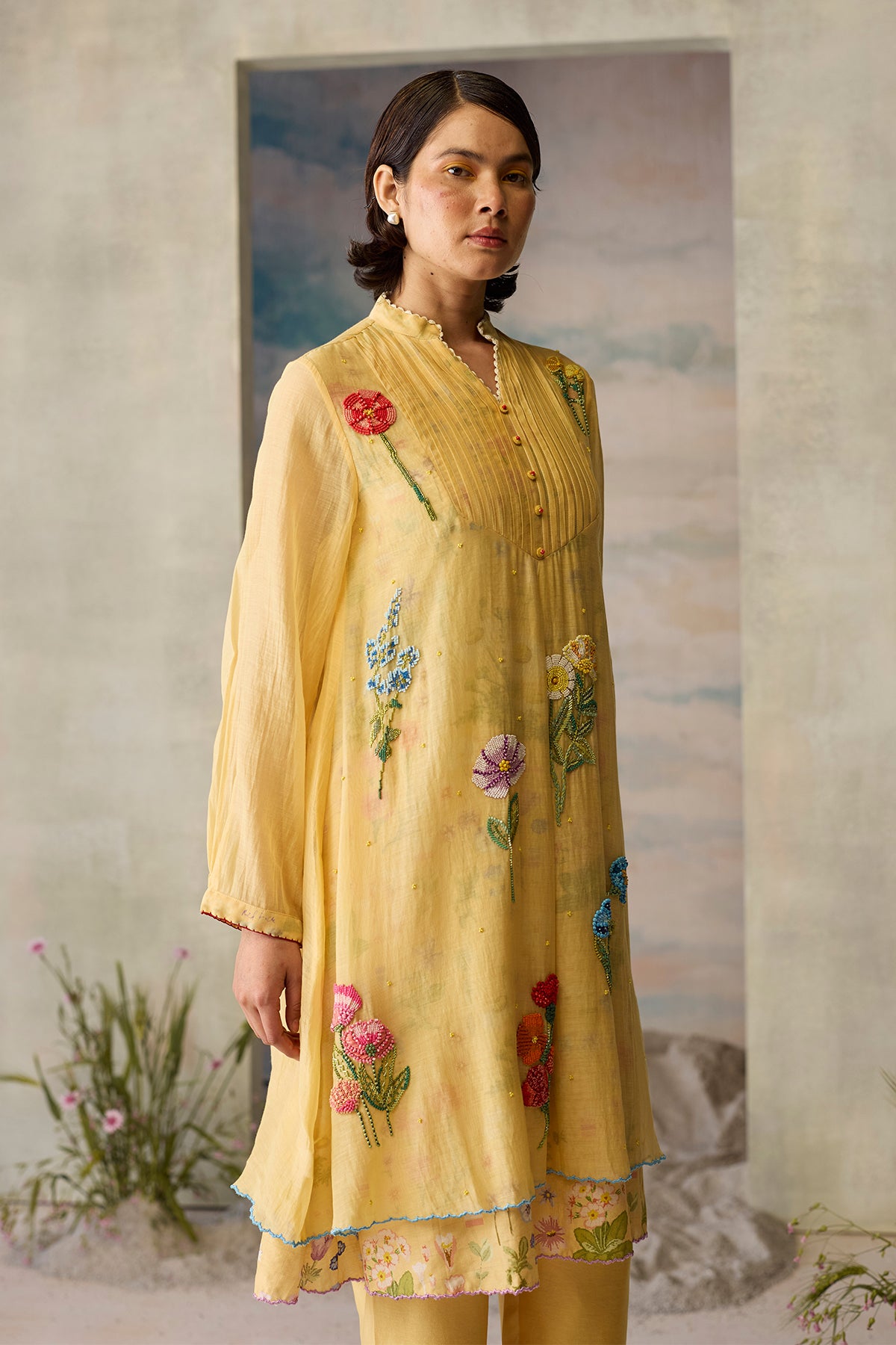 Sunpetal Pintuck Kurta