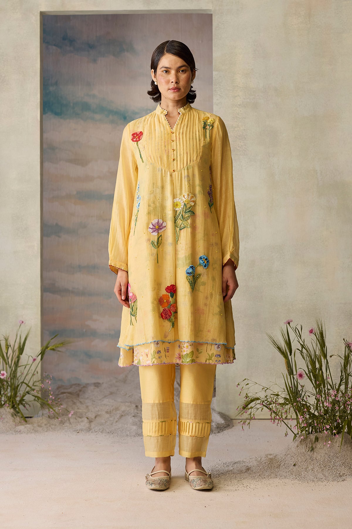 Sunpetal Pintuck Kurta
