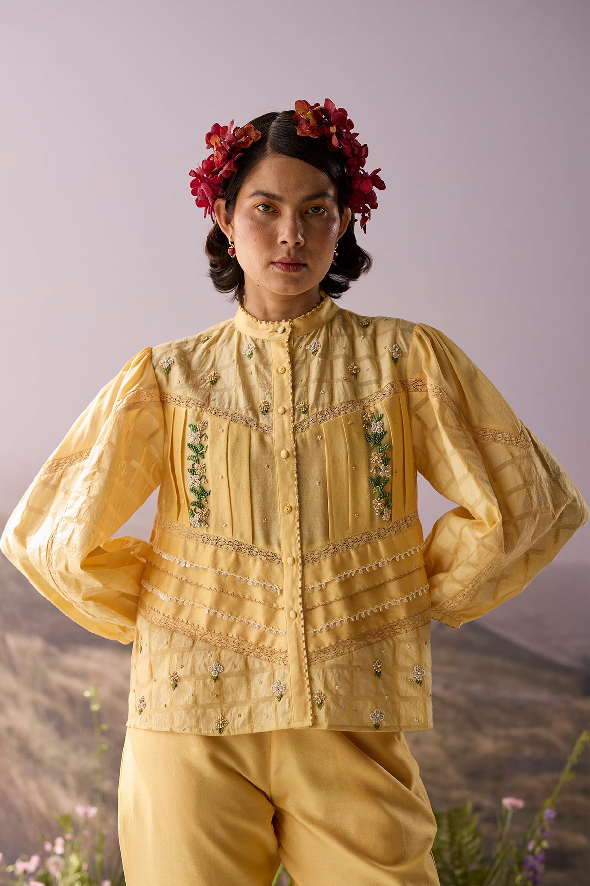 Sunpetal Checkered Shirt