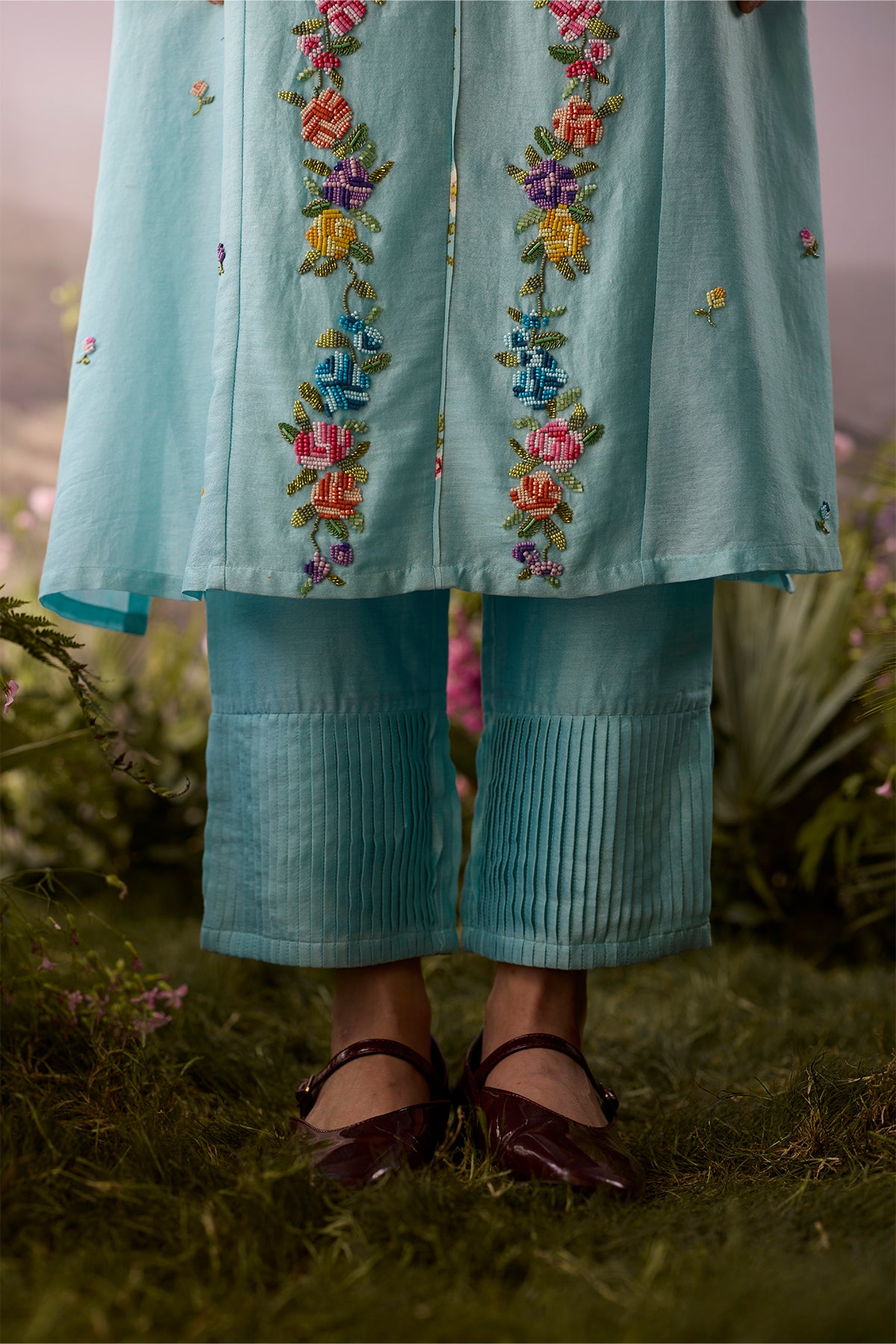 Azure Floral Kurta