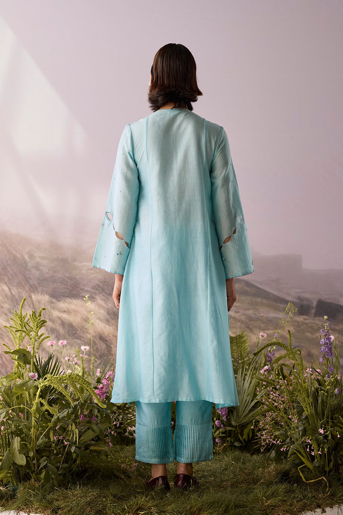 Azure Floral Kurta