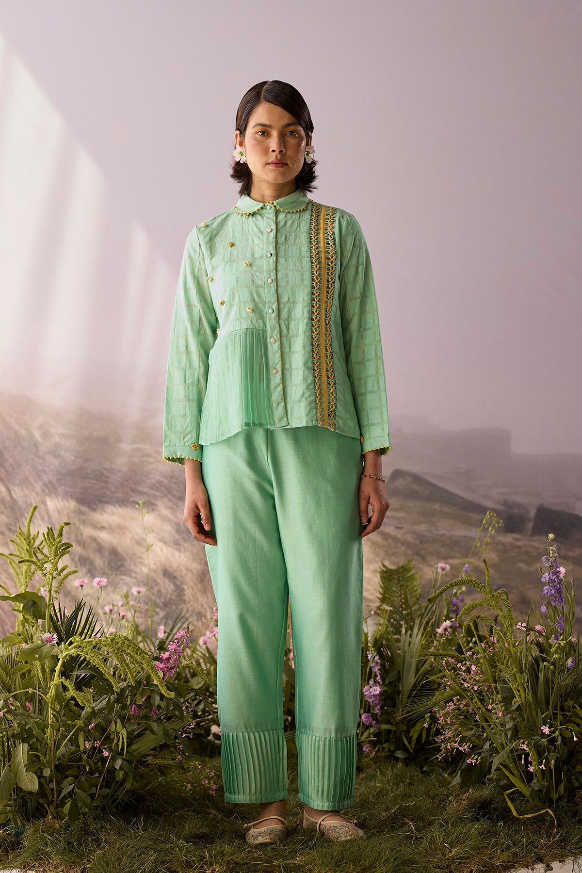 Seaglass Checkered Shirt