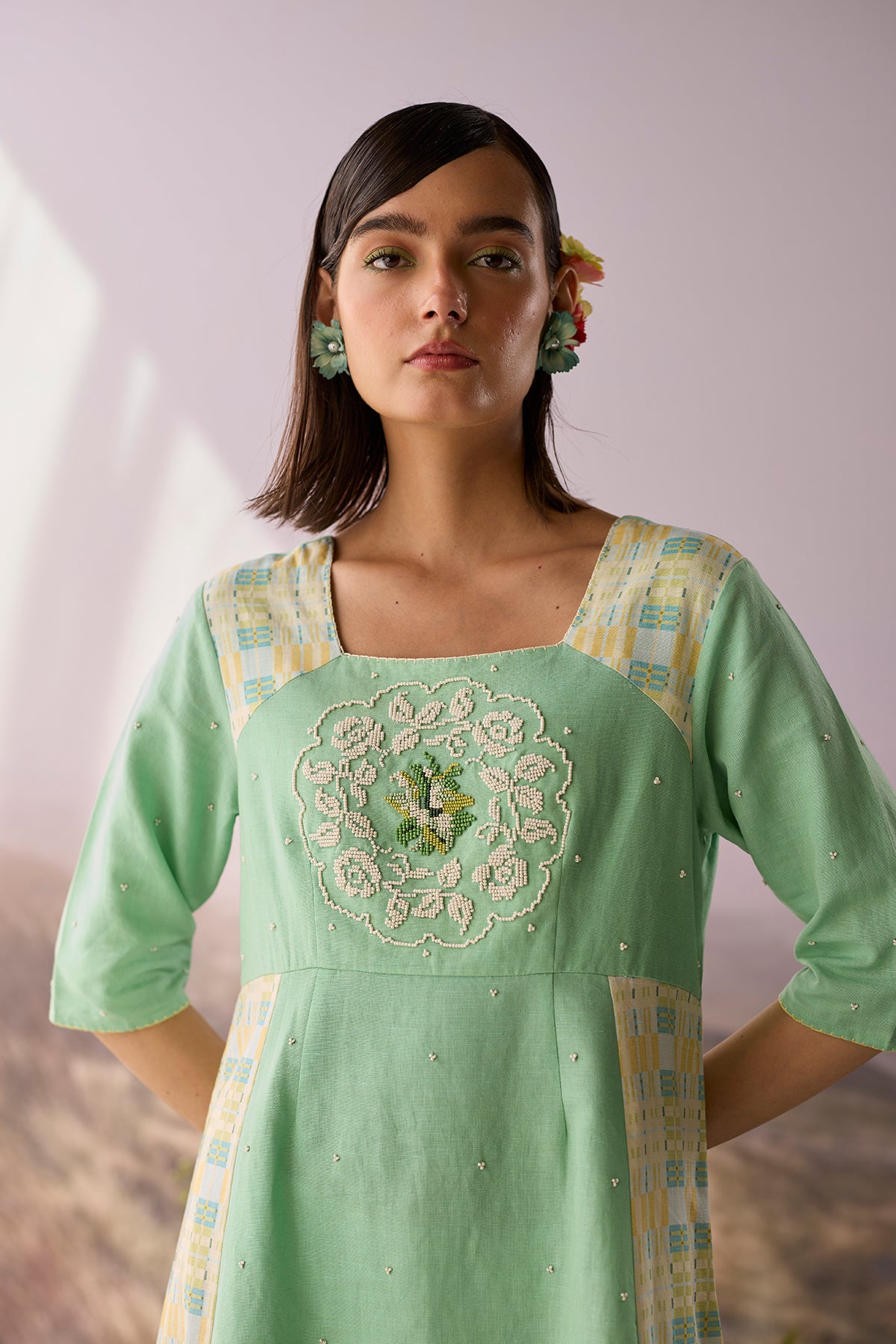 Seaglass Panelled Dress