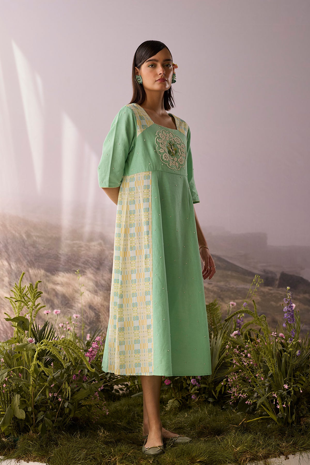 Seaglass Panelled Dress