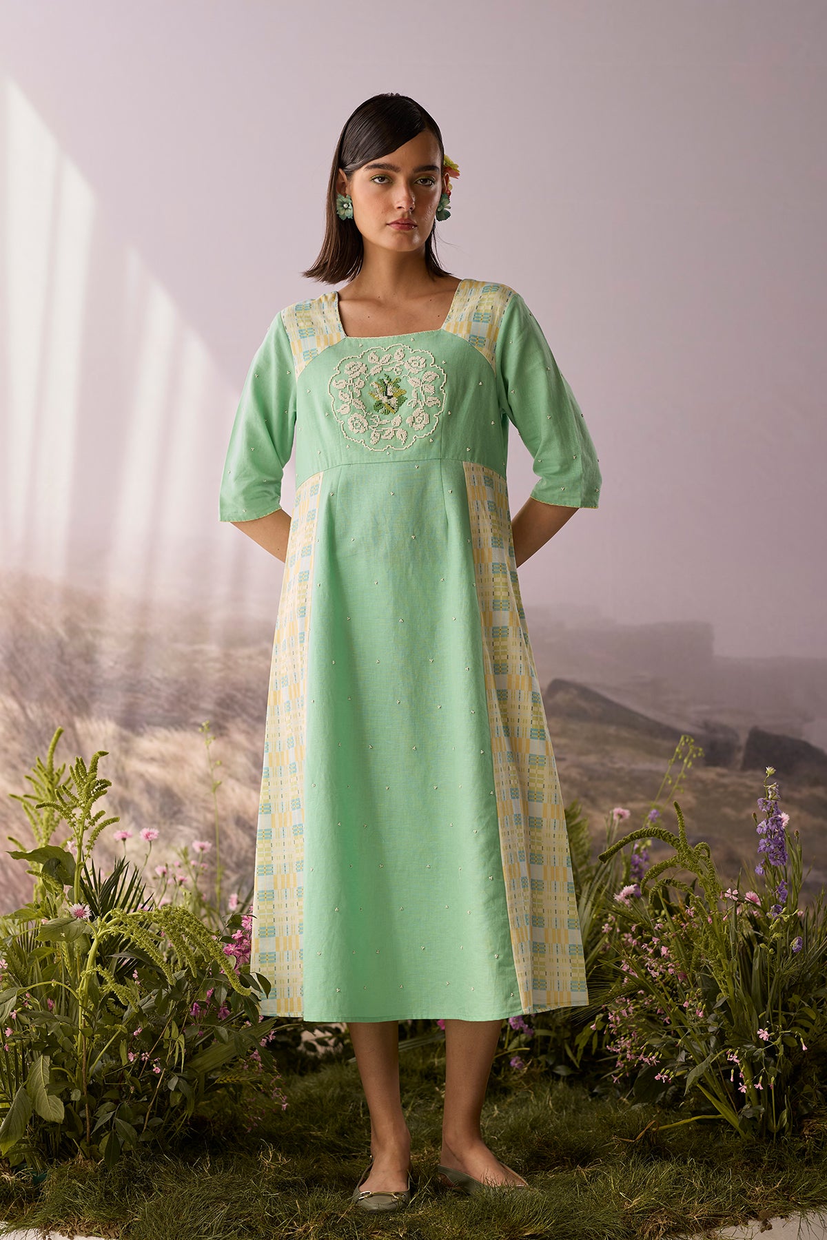 Seaglass Panelled Dress