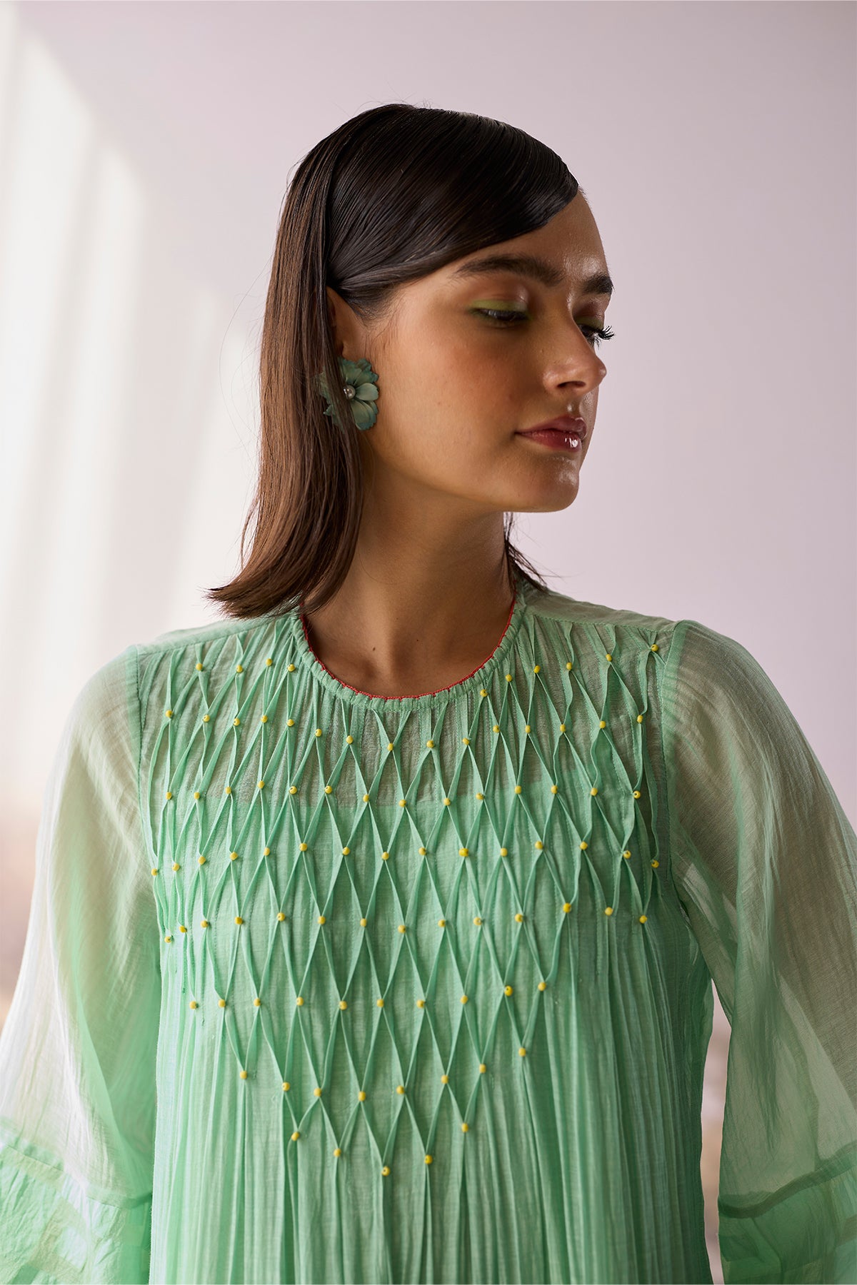 Seaglass Smocked Dress