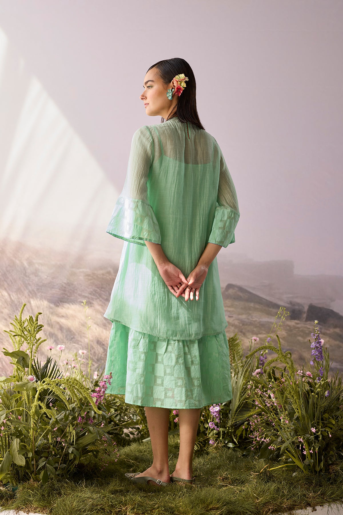 Seaglass Smocked Dress